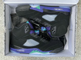 Authentic Air Jordan 5 Black Grape