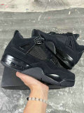 Perfect Air Jordan 4 WMNS All Black