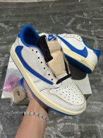 Perfect Air Jordan 1 Low GS Sail/Black/Military Blue
