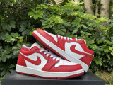 Authentic Air Jordan 1 Low Red/White