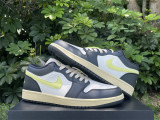 Authentic Air Jordan 1 Low Luminous Gree/Sail