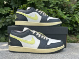 Authentic Air Jordan 1 Low Luminous Gree/Sail