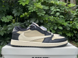 Authentic Air Jordan 1 Low GS Beige/Black