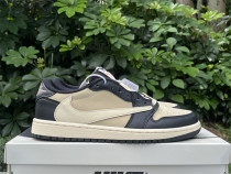 Authentic Air Jordan 1 Low Beige/Black