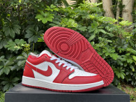 Authentic Air Jordan 1 Low Red/White