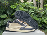 Authentic Air Jordan 1 Low GS Beige/Black