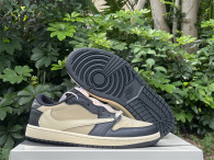 Authentic Air Jordan 1 Low GS Beige/Black