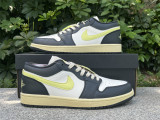 Authentic Air Jordan 1 Low Luminous Gree/Sail