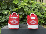 Authentic Air Jordan 1 Low Red/White
