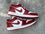 Authentic Air Jordan 1 Low Red/White