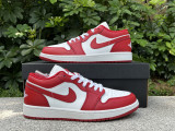 Authentic Air Jordan 1 Low Red/White