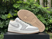 Authentic Air Jordan 1 Low Gree/Sail/Grey/Red Authentic Air Jordan 1 Low Gree/Sail/Grey/Red