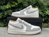Authentic Air Jordan 1 Low Gree/Sail/Grey/Red