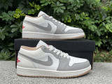 Authentic Air Jordan 1 Low Gree/Sail/Grey/Red