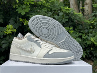 Authentic Air Jordan 1 Low GS “Sail/Soft Pearl”