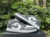 Authentic Air Jordan 1 Low Grey/White