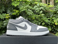 Authentic Air Jordan 1 Low Grey/White