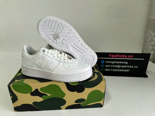 Authentic Bape Sta White