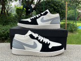 Authentic Air Jordan 1 Low Grey/Sail/Black