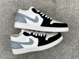 Authentic Air Jordan 1 Low Grey/Sail/Black