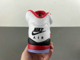 Authentic Air Jordan 5 Low GS “Fire Red Black Tongue”