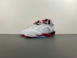 Authentic Air Jordan 5 Low GS “Fire Red Black Tongue”