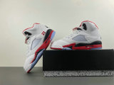 Authentic Air Jordan 5 Low GS “Fire Red Black Tongue”