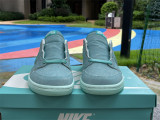 Authentic Air Jordan 1 Low Washed Teal