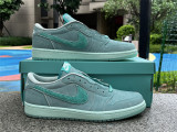 Authentic Air Jordan 1 Low Washed Teal