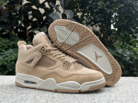 Authentic Air Jordan 4 WMNS Sesame/White