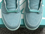 Authentic Air Jordan 1 Low Washed Teal