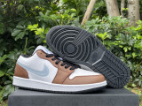 Authentic Air Jordan 1 Low Blue Grey/White