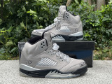 Authentic Air Jordan 5 WMNS Medium Grey/Black