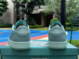 Authentic Air Jordan 1 Low Washed Teal