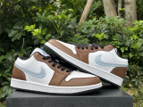 Authentic Air Jordan 1 Low Blue Grey/White
