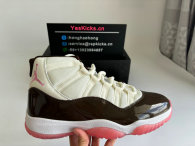 Authentic Air Jordan 11 White/Black/Pink
