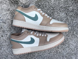 Authentic Air Jordan 1 Low “Light Orewood Brown/Hemp”