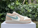 Authentic Air Jordan 1 Low “Light Orewood Brown/Hemp”