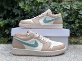 Authentic Air Jordan 1 Low “Light Orewood Brown/Hemp”