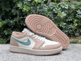 Authentic Air Jordan 1 Low “Light Orewood Brown/Hemp”