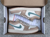 Authentic Air Jordan 1 Low “Light Orewood Brown/Hemp”