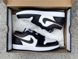 Authentic Air Jordan 1 Low White/Brown/Black