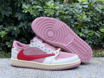 Authentic Travis Scott x Air Jordan 1 Low GS Sail/Shy Pink Authentic Travis Scott x Air Jordan 1 Low GS Sail/Shy Pink