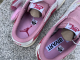 Authentic Travis Scott x Air Jordan 1 Low GS Sail/Shy Pink