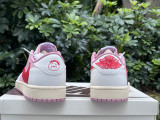 Authentic Travis Scott x Air Jordan 1 Low GS Sail/Shy Pink