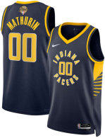 Unisex Indiana Pacers Bennedict Mathurin Nike Navy 2025 NBA Finals Swingman Jersey - Icon Edition