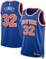Unisex New York Knicks Karl-Anthony Towns Nike Blue Swingman Jersey - Icon Edition