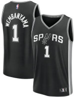 Men's San Antonio Spurs Victor Wembanyama Fanatics Black Fast Break Replica Player Jersey - Icon Edition