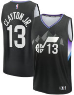 Men's Utah Jazz Walter Clayton Jr Fanatics Black Fast Break Replica Player Jersey - Statement Edition