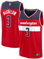 Men's Washington Wizards CJ McCollum Fanatics Red Fast Break Replica Player Jersey - Icon Edition